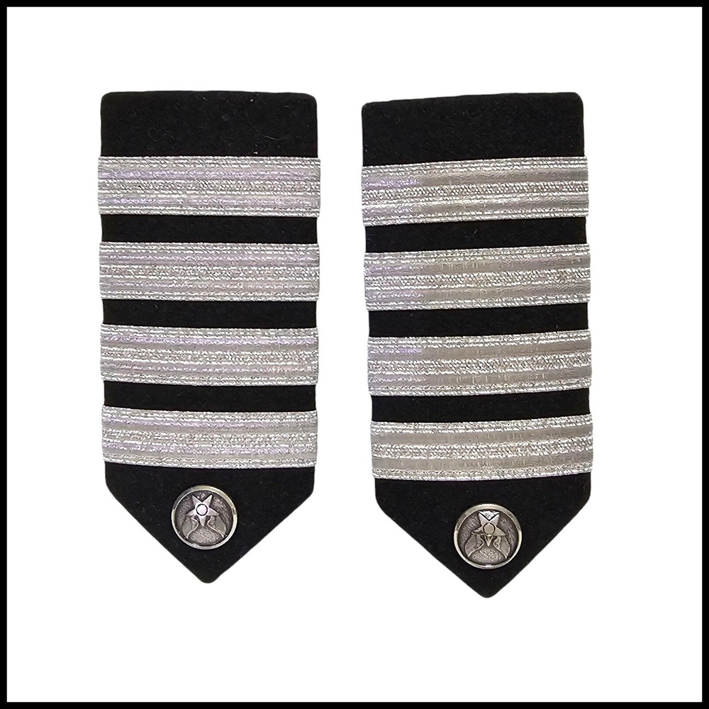 Air Force Hard Shoulder Boards‎ Pilot Epaulets Four Bar Airline